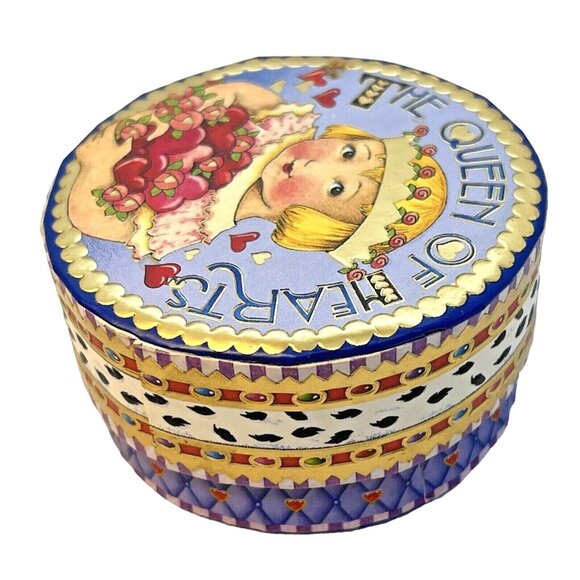 MARY ENGELBREIT Pooch & Sweetheart ‘THE QUEEN OF HEARTS’ Trinket Box - Picture 5 of 12